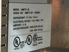 Three-Door Stainless Refrigerated Prep Table - Image 4