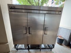 Three-Door Commercial Stainless Refrigerator - Image 1