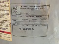 50 Gallon Natural Gas Water Heater 40000 BTU - Image 2