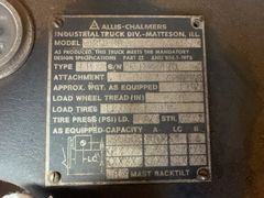 Allis-Chalmers Forklift LP Gas Untested - Image 9