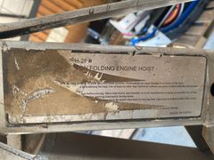 2 Ton Folding Engine Hoist, No Hydraulics - Image 5