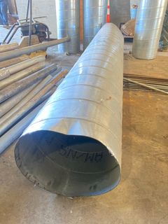 Galvanized Metal Ductwork Pipe, Bid Per Pipe - Image 1
