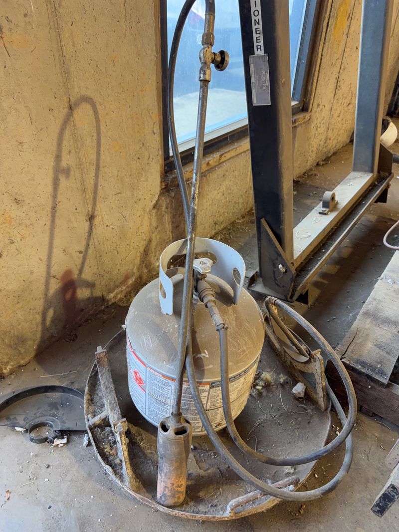 Propane Tank With Weed Torch Attachment - Image 1
