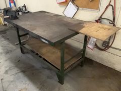 Steel Workbench with Craftsman 5 Vise - Image 3