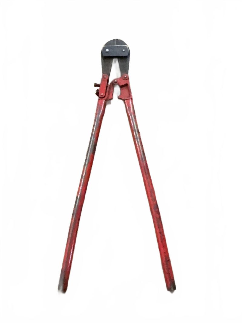 Red Steel Handle Bolt Cutters - Image 1