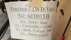 Dayton 6H003B Industrial Dry Vacuum - Image 3
