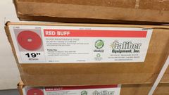 Cleanfix Floor Pads, 17" Brown and 19" Red Buff - Image 3