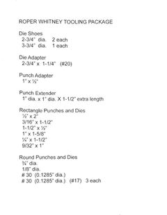 Punch & Die Tooling Package - Image 2