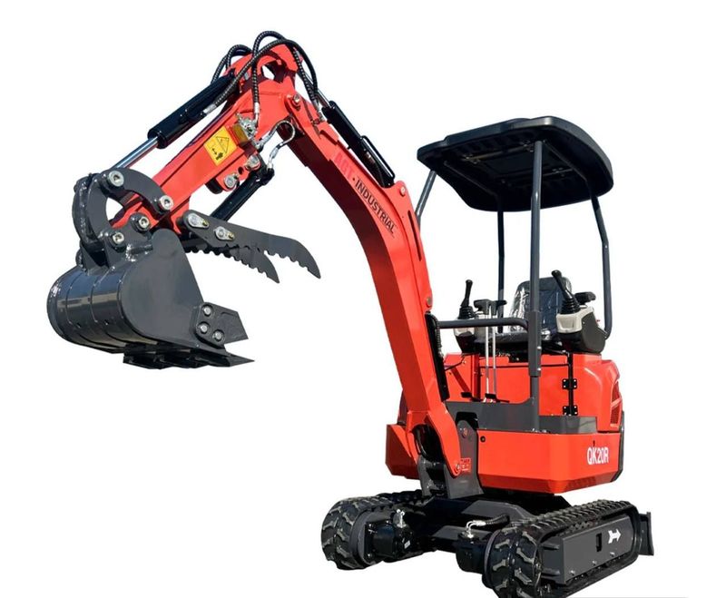 Mini Excavator QK20R Yellow  - Image 1