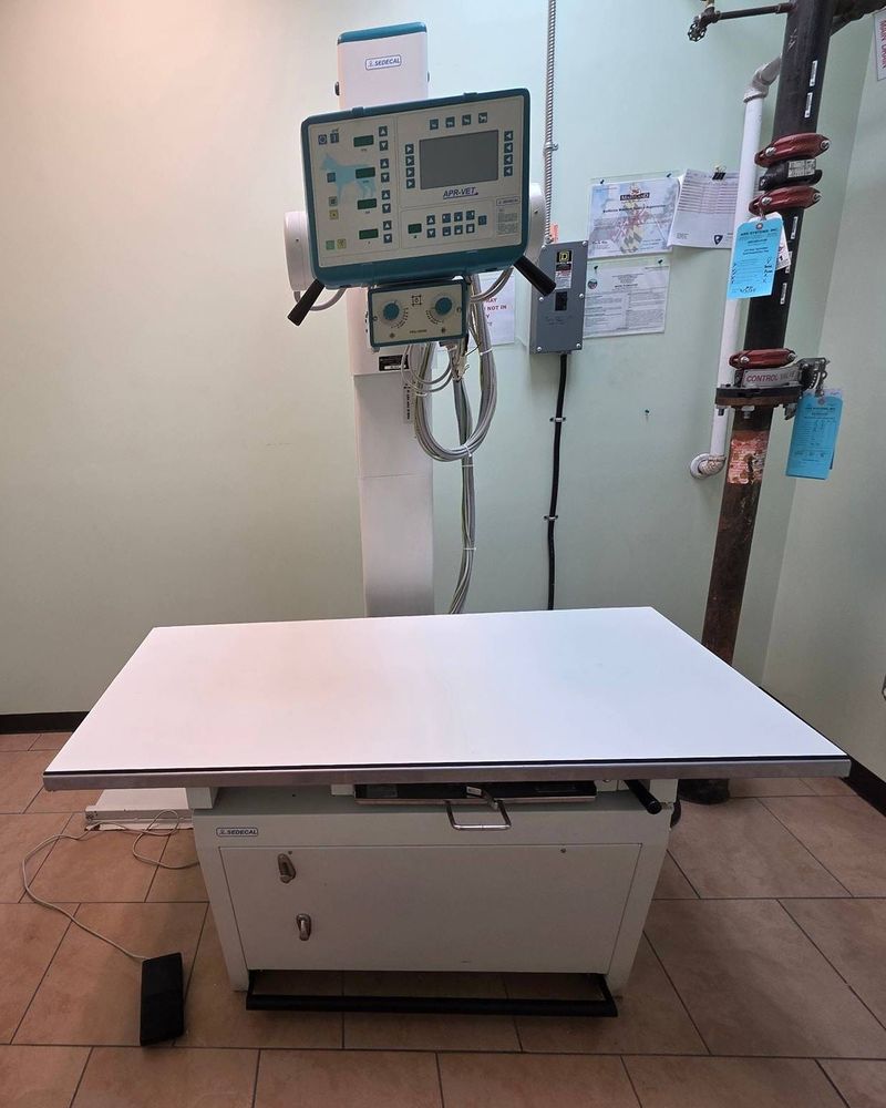 SEDECAL X-Ray Table With Console and Tube Stand - Image 1