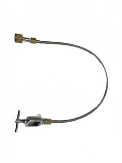 Flexible Metal Gas Connection Hose With Valve - Image 1