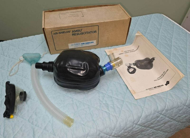 Air-Shields Ambu Resuscitator with Accessories - Image 1