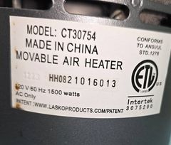 Lasko Ceramic Element Tower Movable Heater - Image 3