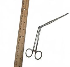 Surgical Instrument Stainless Steel Alligator Sharp Allis Forceps, ~9" - Image 1