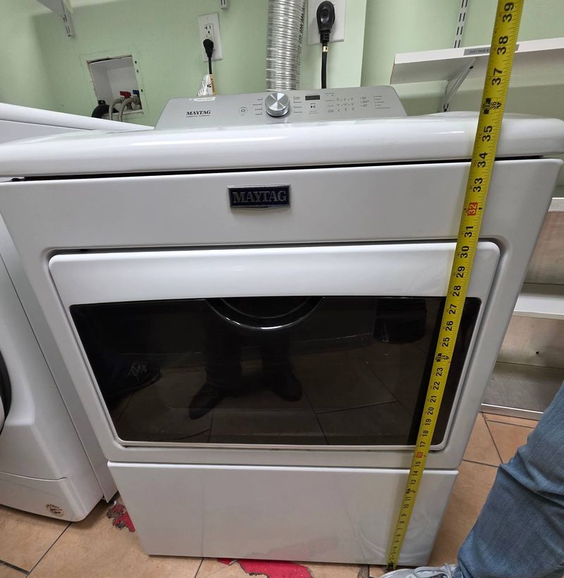 Maytag Large-Capacity Electric Dryer with IntelliDry® Sensor, MEDB765FW - Image 1