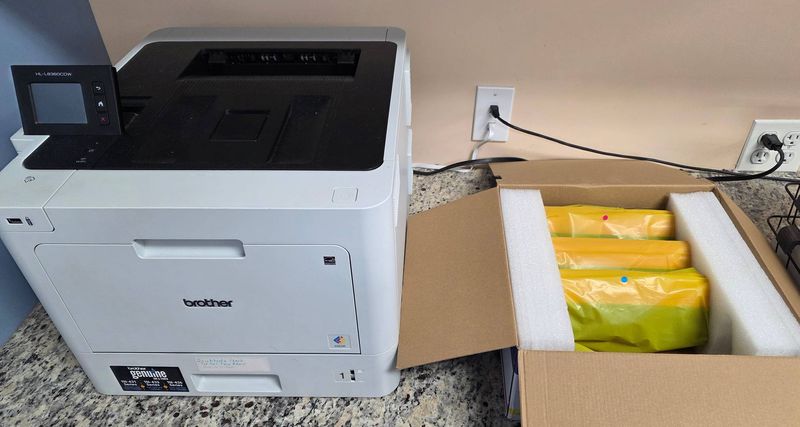 Brother Color Laser Printer L8360CDW with Cartridges - Image 1