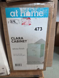 Providence Clara 2-Door Cabinet, White Wood - Image 2