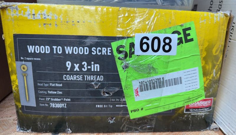 GRABBER 9 x 3-in Wood to Wood Screws Box - Image 1