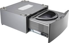 LG SideKick Pedestal Washer Graphite Steel 1.0 Cu Ft - Image 1