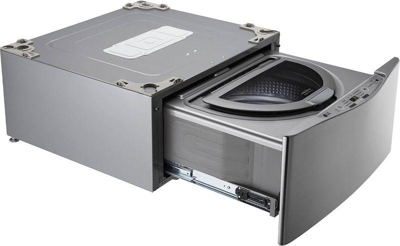 LG SideKick Pedestal Washer Graphite Steel 1.0 Cu Ft - Image 1