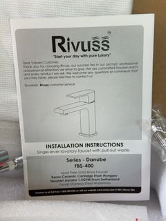 Rivuss Danube FBS-400-BN Single-Lever Basin Mixer - Image 5