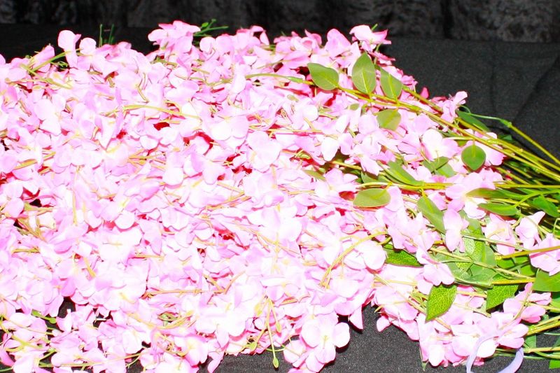 bunch of 20 Artificial Hot Pink Wisteria Garland Lot