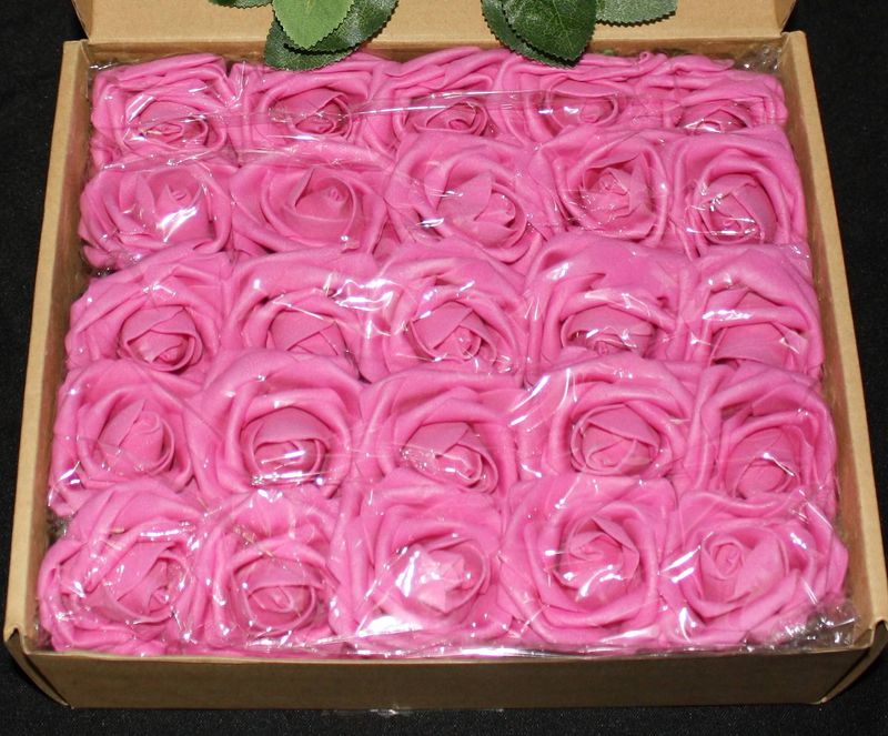 NEW IN BOX Artificial Pink Roses