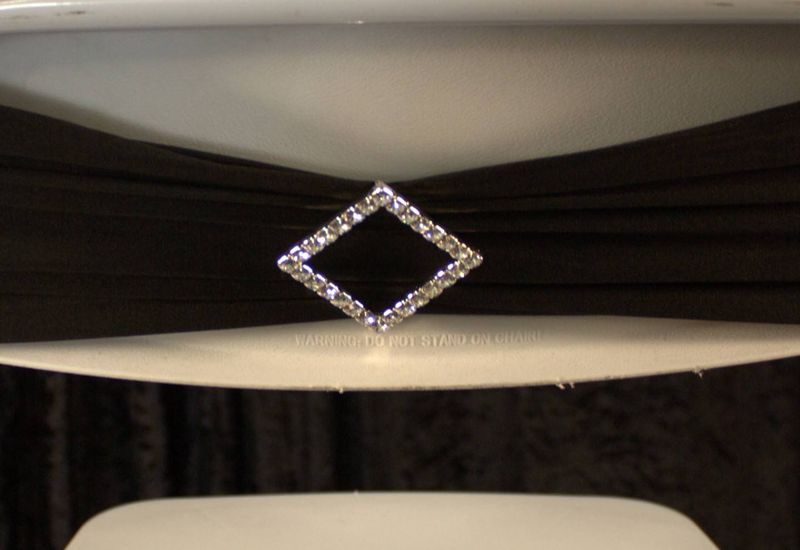 Rhinestone Chair Sash Buckles - Set of 88