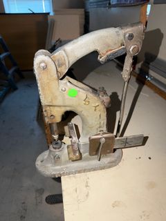 Industrial Eyelet Punch Workbench with Table - Image 2