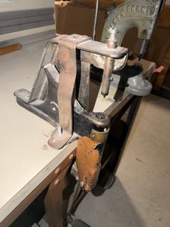 Industrial Eyelet Punch Workbench with Table - Image 4