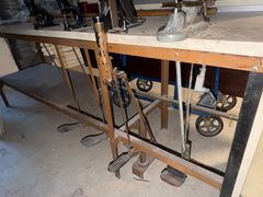 Industrial Eyelet Punch Workbench with Table - Image 6