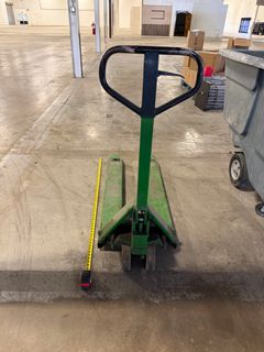 Green Manual Pallet Jack, 57" Forks - Image 1