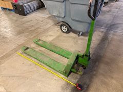 Green Manual Pallet Jack, 57" Forks - Image 2