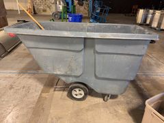 ULINE Large Gray Utility Tilt Truck - Image 2