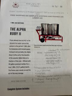 Alpha Ruby II Pilot Brewing System - Image 10
