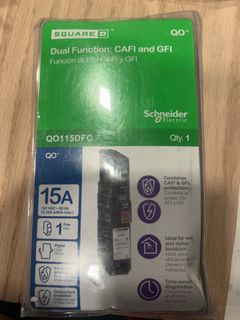 Square D 15A Dual Function Breaker QO115DFC - Image 1