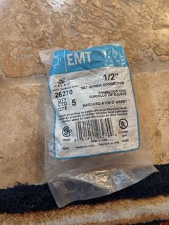 Halex EMT Set Screw Connector 5-Pack, 1/2 In. - Image 2