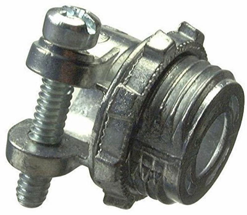 Halex 1/2" Squeeze Connector, 3-Pk Gray - Image 1