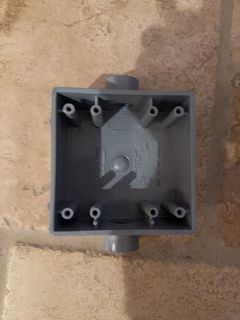 Gray Plastic Electrical Junction Box - Image 1