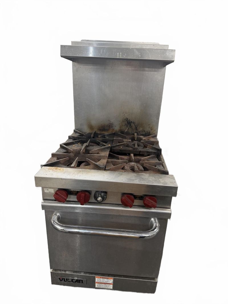 Vulcan 4-Burner Commercial Gas Range With Oven - Image 1