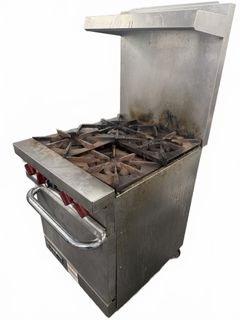 Vulcan 4-Burner Commercial Gas Range With Oven - Image 2