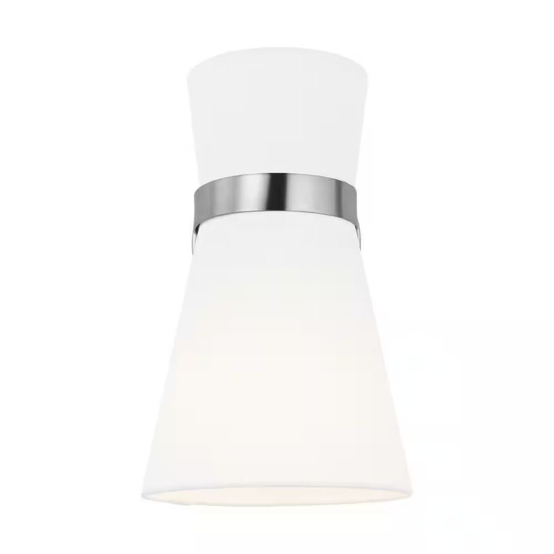 7 in. 1-Light Brushed Nickel Wall Sconce
