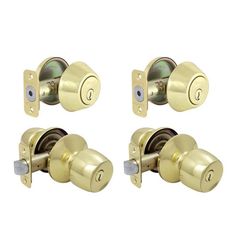 Defiant Brandywine Polished Brass Single Cylinder Keyed Entry Keyed Alike Project Pack 32B87D1BD - Image 3