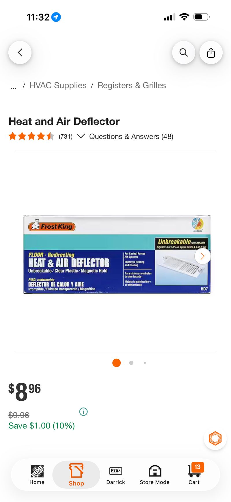 Heat and Air Deflector - Image 1