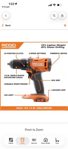 18V Cordless 1/2 in. Drill/Driver Kit - Image 1