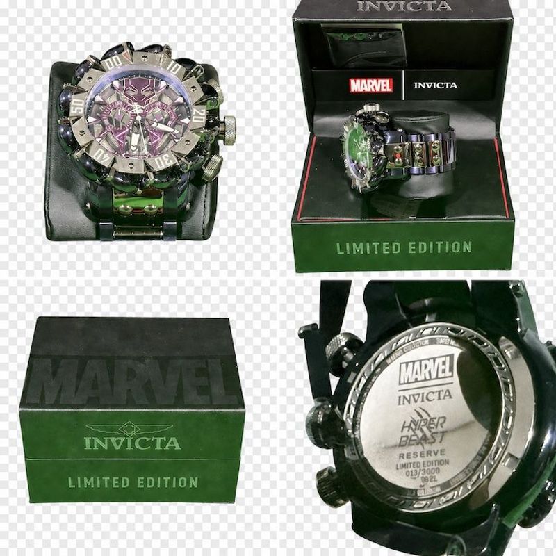 Invicta - Marvel Hyper Beast Black Panther Men’s Wristwatch Model #43561.  - Image 1
