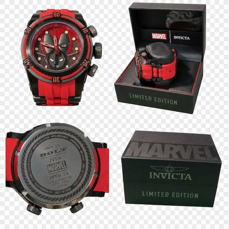 Invicta - Marvel Deadpool Men’s Wristwatch Model #27152  - Image 1