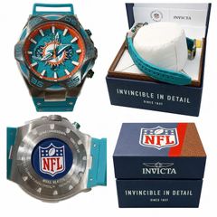 Invicta - N F L Limited Edition Miami Dolphins Men's Wristwatch Model #41775  - Image 1