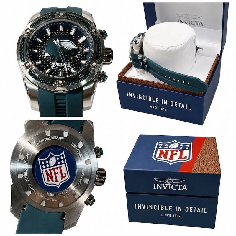 Invicta - N F L Limited Edition Philadelphia Eagles Men's Wristwatch Model #41920  - Image 1