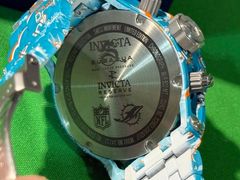Invicta - N F L Limited Edition Miami Dolphins Men's Wristwatch Model #34733  - Image 5